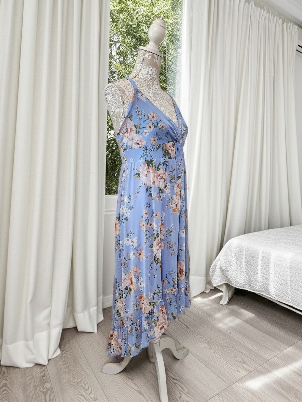 Almost Famous Floral High-Lo Sundress Size 1X/2X
